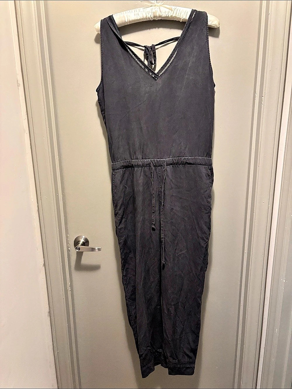 Bella Dahl Tie Back Jumpsuit Black